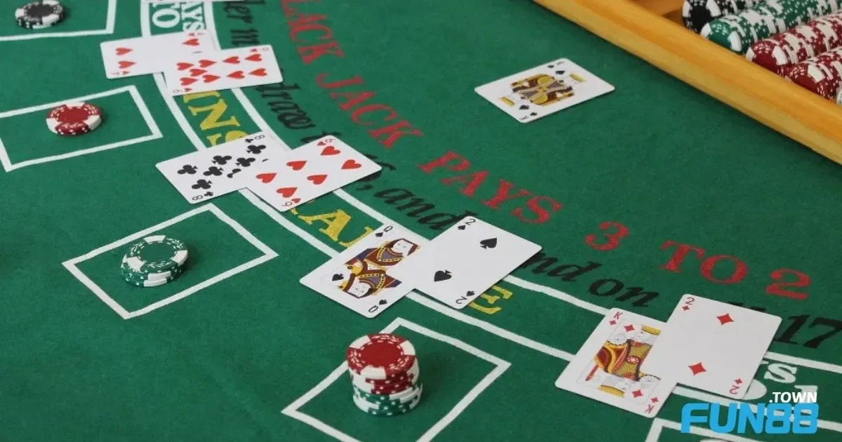 Game bài Blackjack Fun88 – Đỉnh Cao Của Tư Duy 4 Chia nhỏ số tiền cược