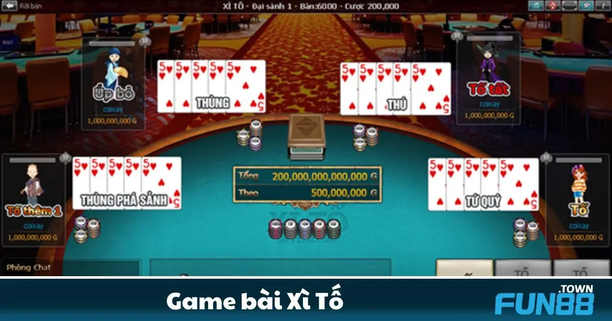 Game bài Xì Tố Fun88 – Cuộc Đọ Tư Duy Hay