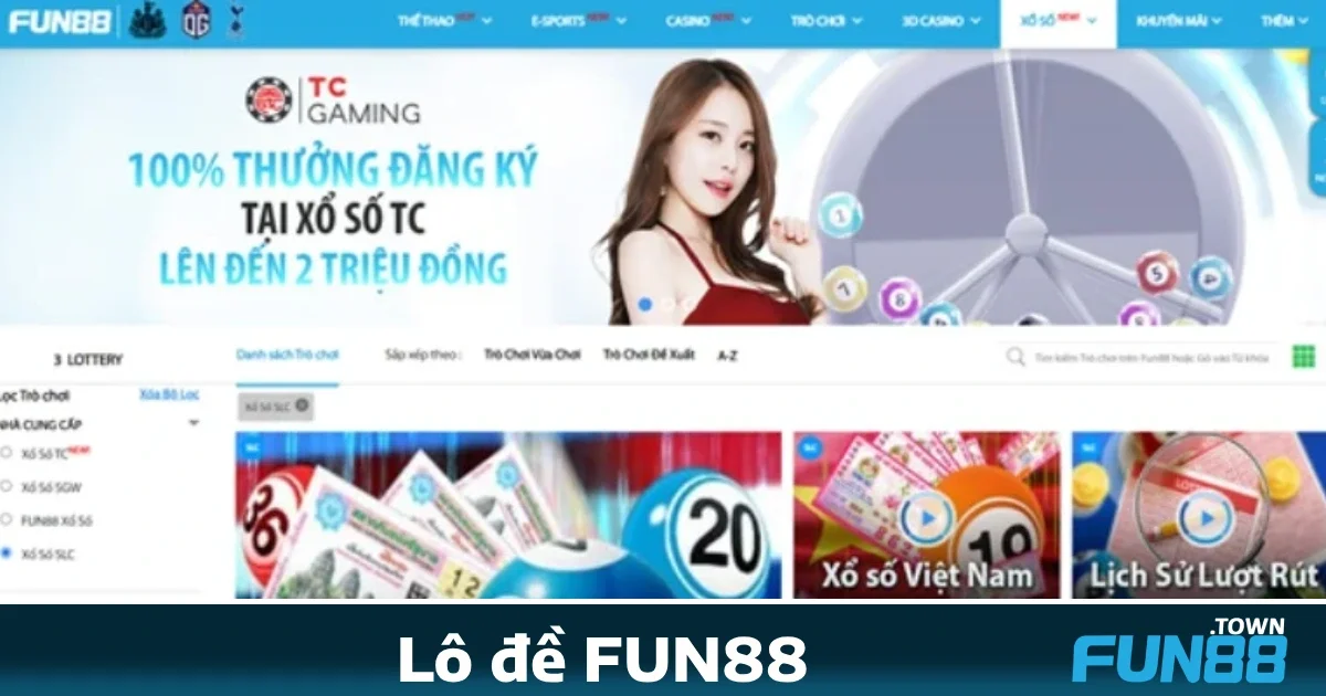Ưu đãi hấp dẫn khi chơi Lô đề Fun88