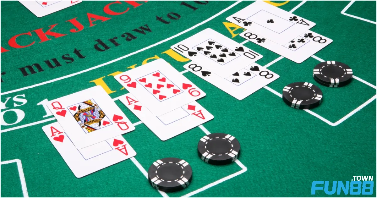 Các loại cược trong Blackjack phổ biến nhất tại Fun88